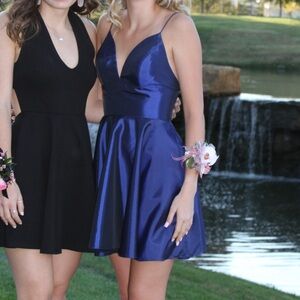 Sherri Hill Navy Blue Dress